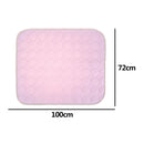 Summer Pet Cooling Ice Mat Cat Puppy Dog Sleeping Blanket Cushion (Pink XL)