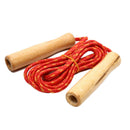 Skipping Rope Practice Jump Wood Grip Handle Kids Fitness Equipment Training Gw