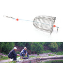 Cage Fishing Trap Basket Feeder Holder Stainless Steel Wire Fishing Lure MOAU