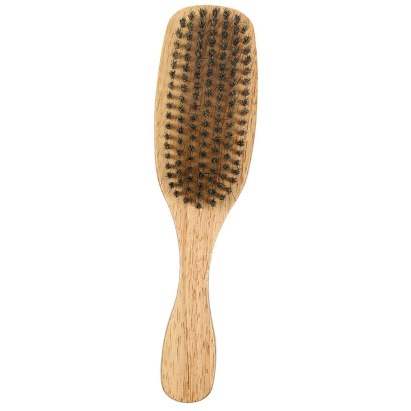 Beard Brush with Synthetic Fiber Bristle - Perfect For Balms and Oils - For Help