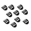 Plastic Backpack Luggage Webbing Strap Ladder Slider Buckles Lock 1" 10 Pcs