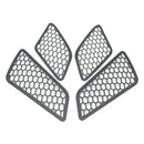 4x Motorcycle Headlight Trim Guard Protector Lamp Cover for VESPA GTS 2017 2018