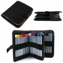 Canvas Pencil Wrap 72 Slots Colored Pencil Case Roll Holder Multi-purpose P