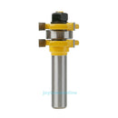 2pc Alloy Tongue Groove Router Bit Set 1/4" x 1/4" - 1/2" Shank Woodworking Tool