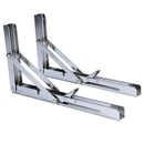 4 Pcs Polished Stainless Steel Folding Shelf Bench Table Folding Shelf or B