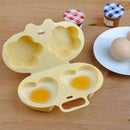 Microwave Two Egg Poacher Cook Sandwich Breakfast Cooker Kitchen Tool FT