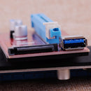 2pcs USB 3.0 SATA 15PIN Cable PCI-E 1X to 16X Extender Riser Board Card Adapter