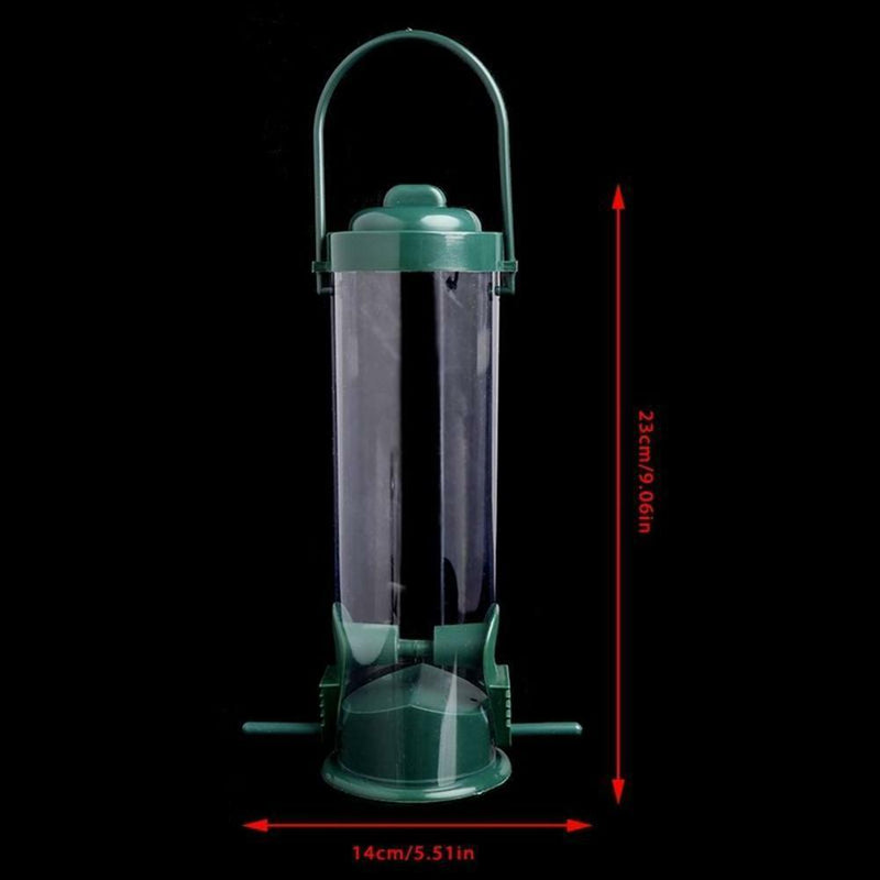 Pet Hanging Wild Bird Feeder Seed Container Hanger Garden Outdoor Feeding