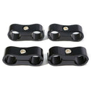 4Pcs AN-6 AN6 13.4mm Braided Hose Separator Clamp Fitting Adapter Bracket B