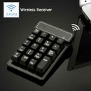 2.4G USB Wireless Mini Digital Keyboard 19 Keys Waterproof Number Keypad