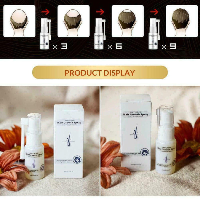 Anti Hair Loss Hair Growth Spray Essential Liquid Dry Regeneration Repair H G7A3