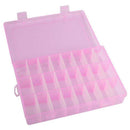 Adjustable 24 Compartment plastic storage box R6W4