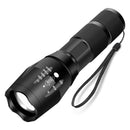 1pc Metal Telescopic Flashlight Zoom LED Torch Light Strobe Police Lamp 5 Modes