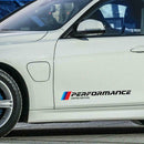 2pcs Car Stickers M Performance Limited Edition Side Door Decals (Black)