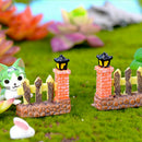 Fence gate Miniatures For Fairy Garden Gnomes Moss Terrariums Decoration!E