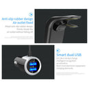 Wireless In-Car Bluetooth FM Transmitter MP3 Radio Adapter Car Kit 2 USB Charger