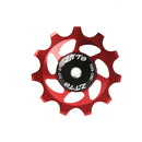 1 Set 11T Rear Derailleur Jockey Wheel Ceramic Bearing Guide Roller (Red) A