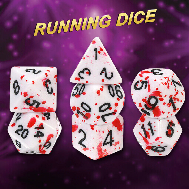 7pcs Multi-Sided Polyhedral DND Dice RPG Role Playing Funny Table Game Toys