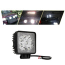Aluminum 27W LED Work Light Pods Bar IP68 Waterproof for Tractor Boat 4WD