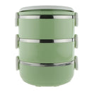 Stainless Steel Thermal Meal Lunch Box Insulated Bento Picnic Camping Green