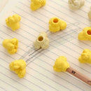 6pcs Pencil Eraser For School Supply Rubber Correction Stati Food New Popco B1N0