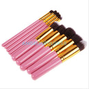 Pro 10pcs Makeup Brushes Set Powder Foundation Eyeshadow Eyeliner Lip Brush kits
