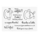 DIY Coffee Rabbit Clear Silicone Seal Stamp Scrapbooking Album Card Decor