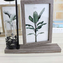 European With Hydroponics 6 Inch Hanging Double-Sided Wood Photo Frame Pict Y7G8