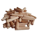 Set of 200 Wooden Dowels Hard Wood Grooved Plugs Furniture Woodwork Grooved