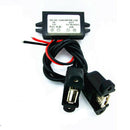 Car Dc Dc Converter Module 12v To 5v 3a 15w Double Usb Output Power Adap HPN