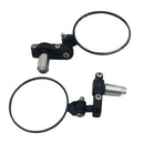 2PACKS BLACK 7/8" REARVIEW MIRROR END UNIVERSAL FOR MOTORCYCLE ADJUSTABLE/