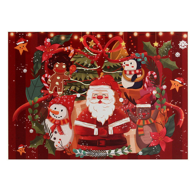 1000pcs 27.55x19.68'' Merry Christmas Jigsaw Puzzle Santa Claus Snowman Pattern