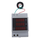 Din Rail LED Voltmeter Ammeter Active Power Factor Energy Meter AC 200V-450V