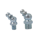 50x Hydraulic Grease Zerk Fitting SAE Kit 1/4" 1/8" Straight 90/45 Degree