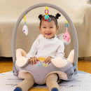 Cartoon Baby Infant Learning Sit Chair Baby Support Seat (Grey w/ Pole) A