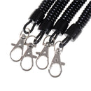 Outdoor Black PU spring rope Elastic Belt Keychain Camping Too LJ