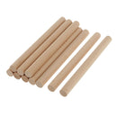 10pcs Wooden Dowel Rod Wooden Dowel 17mm Thin Wooden