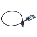 USB 3.0 PCI-E Express 1x to16x Extender Riser Card Adapter SATA 6Pin Power A