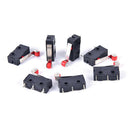 10Pcs Micro Roller Lever Arm Open Close Limit Switch KW12-3 PCB Microswitch neME