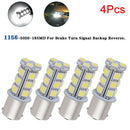 4Pcs 12V 1156 BA15S 5050 18smd LED White Car Tail Brake Signal Light Bulb ME