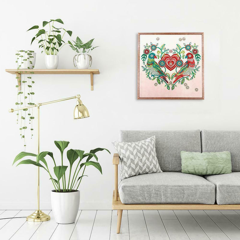 5D DIY Special Shaped Diamond Painting Heart Cross Stitch Mosaic Craft Kits