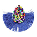Bohemian Beaded Tassel Earrings For Women Big Statement Earrings Female Wed A9E6