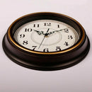 1X(12-Inch Silent Non-Ticking Round Wall Clocks, Wall Clocks Decorative Vin