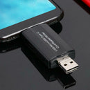 3 in 1 OTG Card Reader Type-C+Micro USB+USB2.0 for TF Memory Card Android
