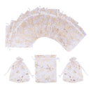 100pcs Luxury Organza Gift Bags Wedding Party Favor Jewelly Bead Packing Pouches