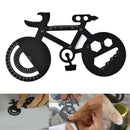 Multi-purpose Repair Wrench Bike Shape Tool Card Camping Tool Bottle Opene@