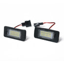 1 Pair LED License Number Plate Light Lamps for A1 A4 A5 A6 A7 Q5 TT RS5