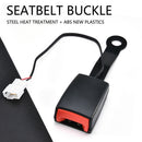 2xUniversal Auto Car Seat Belt Buckle Socket Plug Connector W/Warning Cable 7/8"