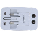 Universal style travel power conversion interface 2 us@