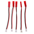 5x 100mm 10cm Male Female Connector JST Plug Cables For RC Battery Helicopters